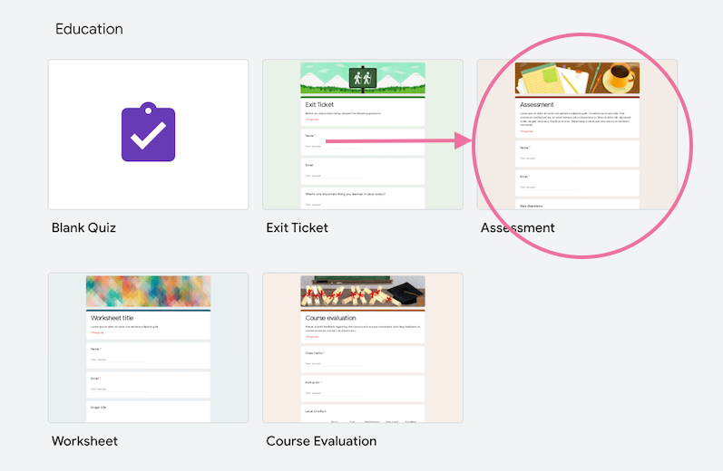 Educational Google Form Templates